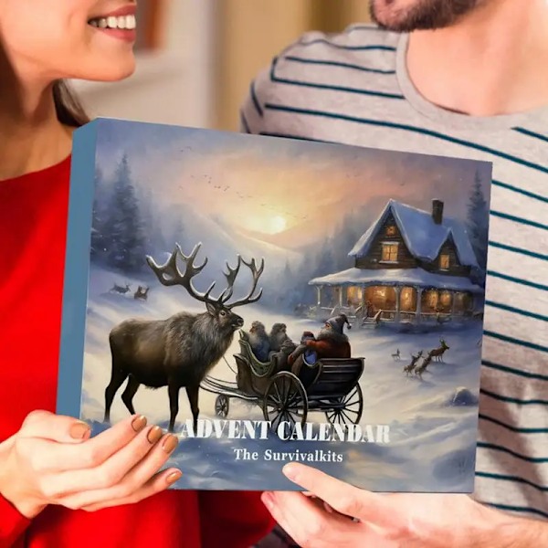 Jul advent kalender overlevelse værktøj sæt 24 dage 2024 jul nedtælling kalender
