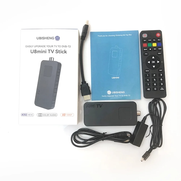Mini TV tuner HEVC 10Bit U8mini Digital Terrestrisk mottaker