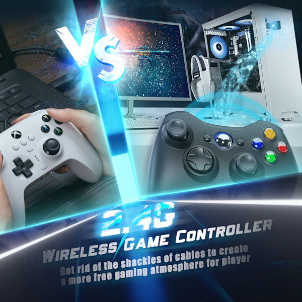 360 Gamepad Wireless/Wired Controller Supports Game Controller Joypad