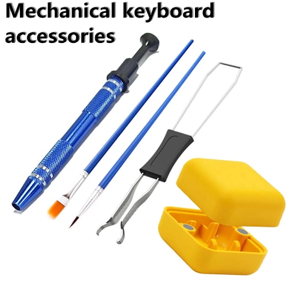 Tangentbord Switch Öppnare Keycap Key Cap Puller Smörjning Mekanisk Tangentbord Switch Fjäder Penna Tillbehör Set