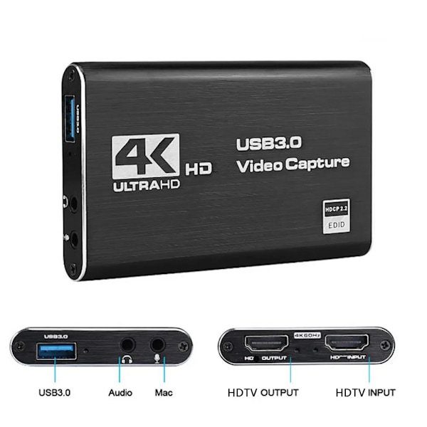 4K HDMI  USB 3.0 Video Capture Card 1080P 60fps HD Video nauhuri Grabber