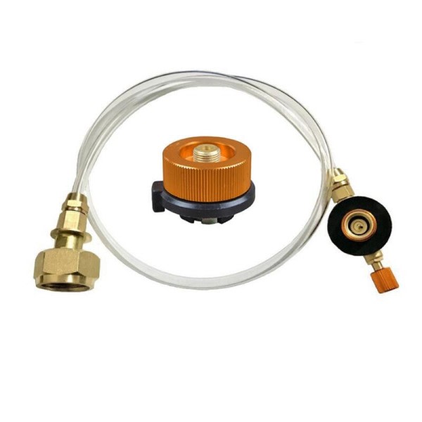 Utomhus camping gasspis propan påfyllning adapter