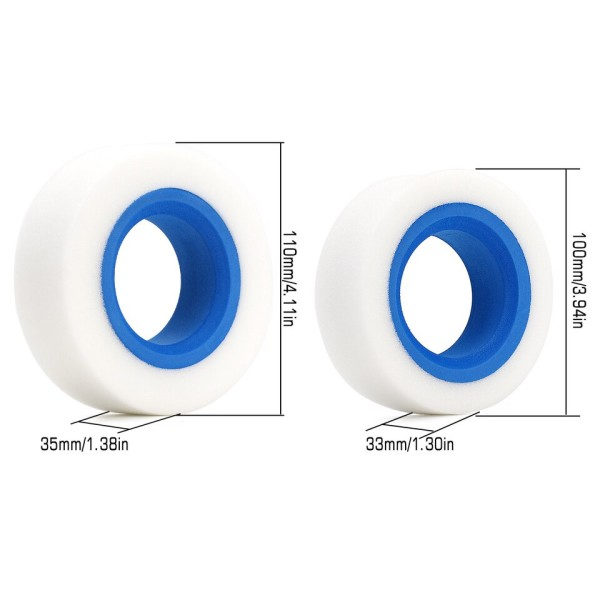 Dual Stage Foam Fit 1,9" 100-110mm 114-120mm Hjul Dæk