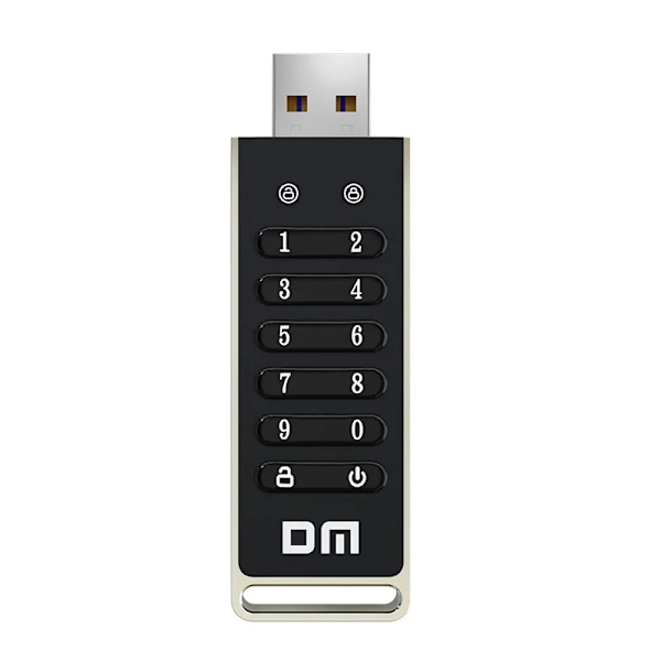 256-bitars Krypterad USB Enhet Lösenord Secure Flash Drive USB3.2 U Disk Support Reset/Wipe/Auto Lock Function