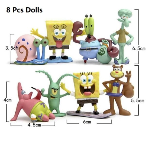 Undervanns SpongeBobs Akvarier Patrick Star Ananas Hus Tegneserie Fisk Tank