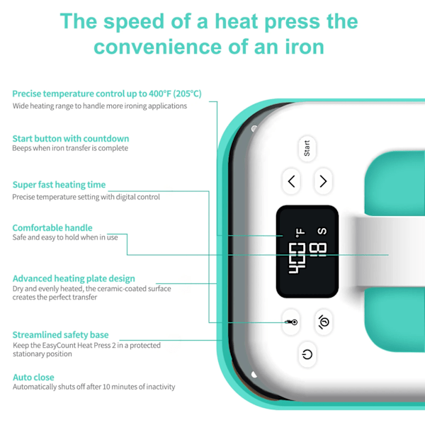 Mini Heat Press Machine 7x5 Tuuma Kämmenlaite Kannettava Lämpö Siirto kone