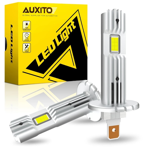 2x 12000LM virhe ilmainen H1 LED Canbus ajovalo polttimo H1 LED auto pää sumu valo tuulettimeton liitin & Play uusi päivitys napaisuus