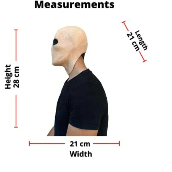 Skräck ansiktslös man mask läskig djävul hel ansikte latex hjälm läskigt