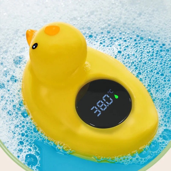 Pikku keltainen ankka lämpömittari vauvan kylpyamme suihku vesi lämpömittari