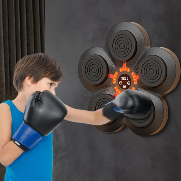 Älykäs musiikki nyrkkeily kone seinä target LED valaistu hiekkapussi rentouttava reaktio harjoittelu target nyrkkeilyyn urheilu ketteryyteen reaktio