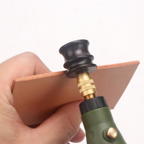 Bärbar mini läder polering elektrisk slip roterande bit slip kant polerare kit