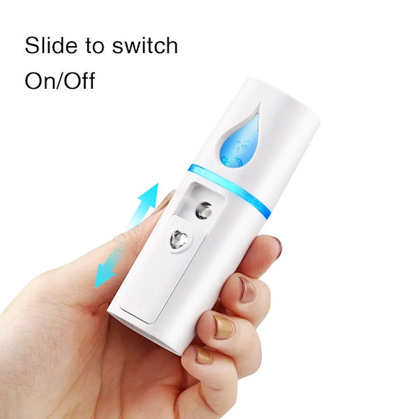 Hög kvalitet Mini Nano Dimma Sprayer Kylare Ansikts Steamer Luftfuktare USB Uppladdningsbar Ansikte Fuktgivande Nebulisator Skönhet Hudvård
