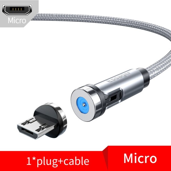 Roter Magnetisk Kabel Hurtig Opladning Magnet Oplader Mikro USB Type C Kabel