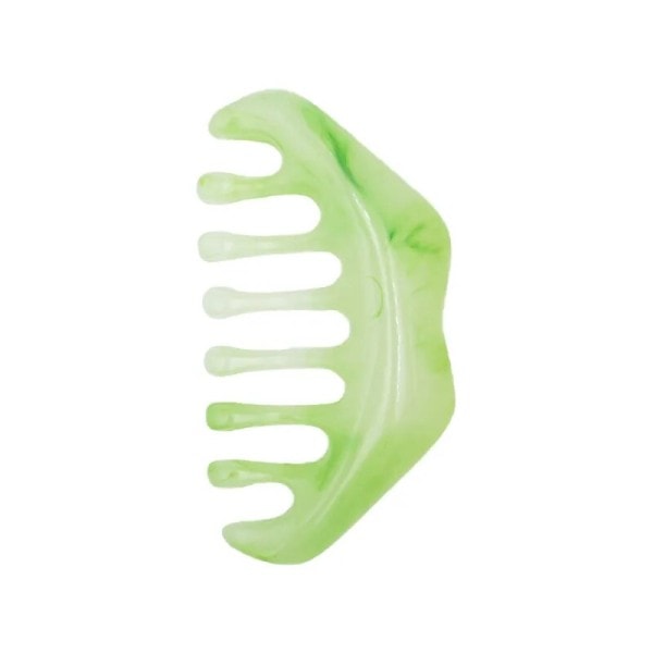 Naturlig stein Gua Sha massasje kam hode kropp skraping soneterapi blod skraping hår kam hodebunn pleie