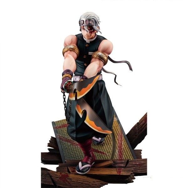 Dæmon Slayer Uzui Tengen Anime Figur Model Desktop Ornamenter Action Legetøj
