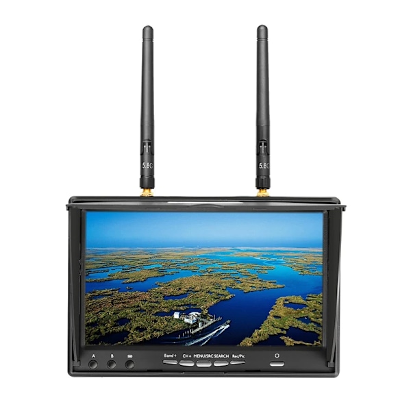 7 tuumainen FPV näyttö DVR sisäänrakennettu akku