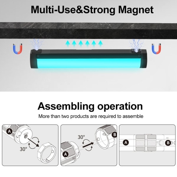 VL110 RGB Rör Video Wand Light CRI95 Photo LED Stick Video Portable Studio Camping Fill Light