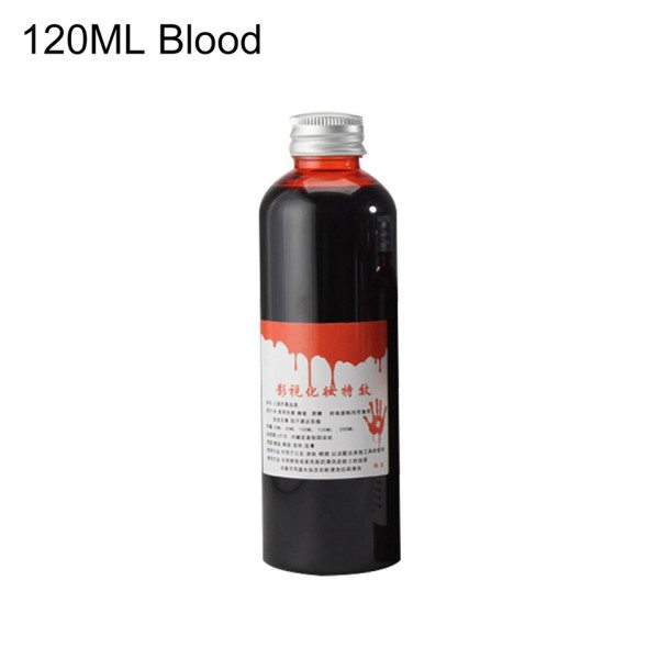 120 ml väärennös veri neste pullo lava pilkku teatteri vampyyrit cosplay rekvisiitta