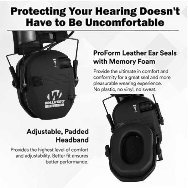 Hörselkåpor Active Hörlurar för fotografering Elektroniska Hörselskydd Earon Protect NoiseReduction Active Jakt Hörlurar