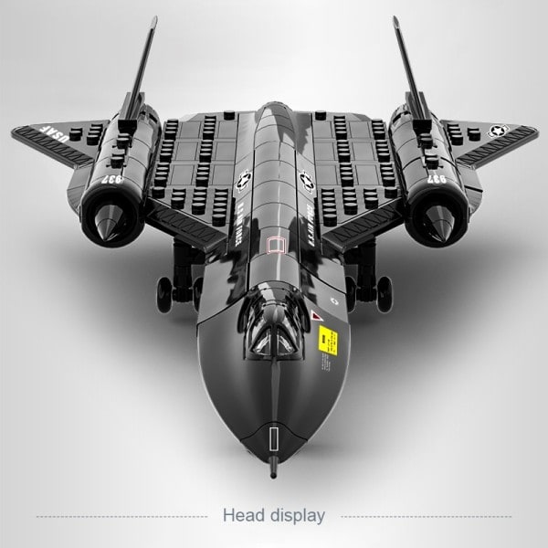 Air Force Blackbird Rekognoscering Fly Legering Model Fighter Samling Bygning Klods Legetøj