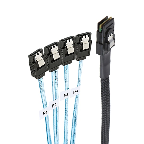 Mini SAS kabel SFF-8087 till SATA Mini SAS Breakout kabel SFF8087 till SATA