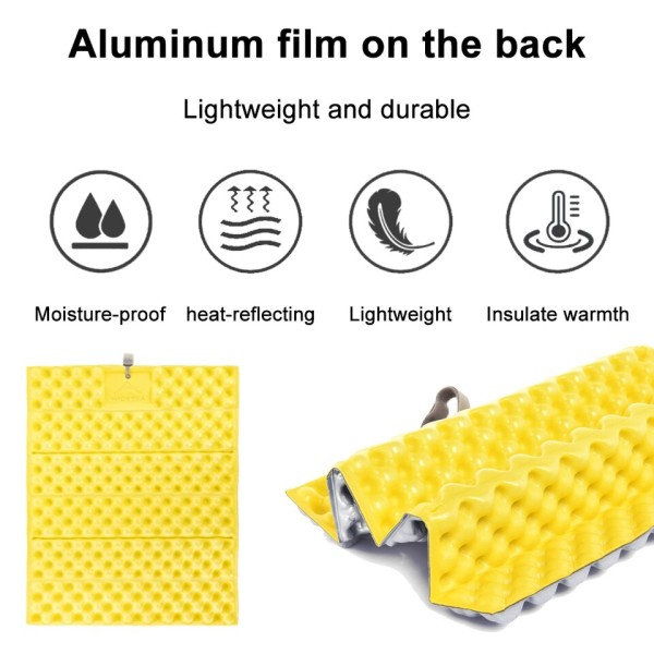 Udendørs foldbar måtte sæde Ultralight camping picnic pude vandtæt XPE skum