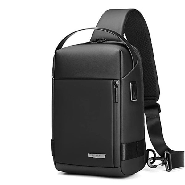 Män's USB Stöldskydd Multifunktion Axelväska Vattentät Rese Messenger Crossbody Bröst Sling väska Pack För Man