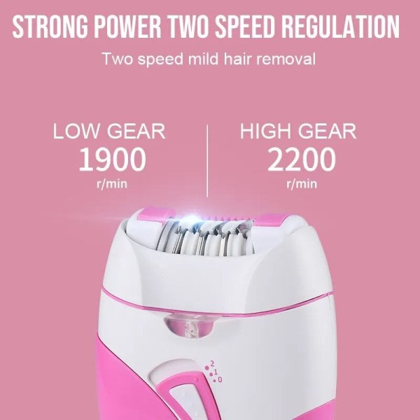 Elektrisk kvinnelig epilator for kvinner ansiktsbehandling hel kropp hårfjerner