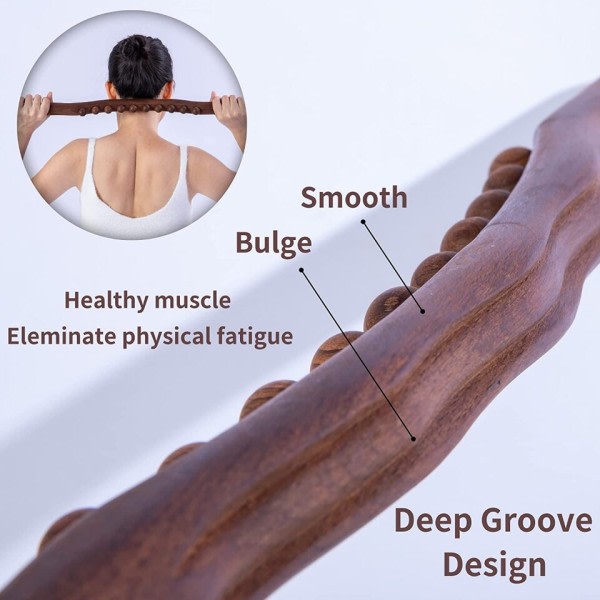 Træ Lymphatic Drainage Massager Håndholdt Massage Stick Lymphatic Drainage Værktøj