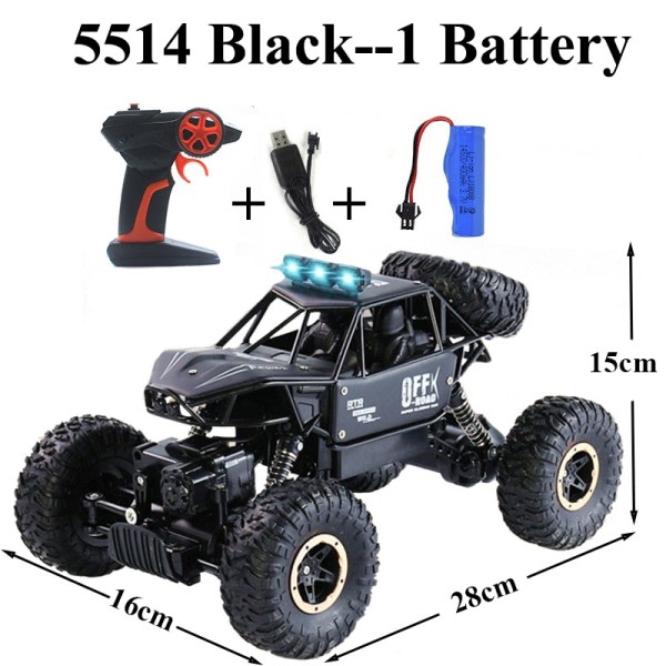 Paisible Rock Crawler 4WD Off Road RC Bil Fjärrkontroll Leksak Maskin På Radio Kontroll 4x4 Drive Bil Toy För Pojkar Tjejer 5514