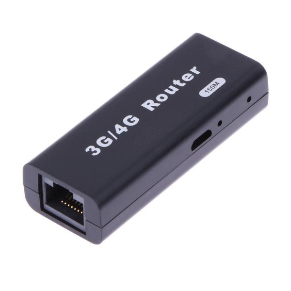 Mini Portable 3G/4G WiFi Wlan Hotspot AP Client 150Mbps RJ45 USB Trådlös Router