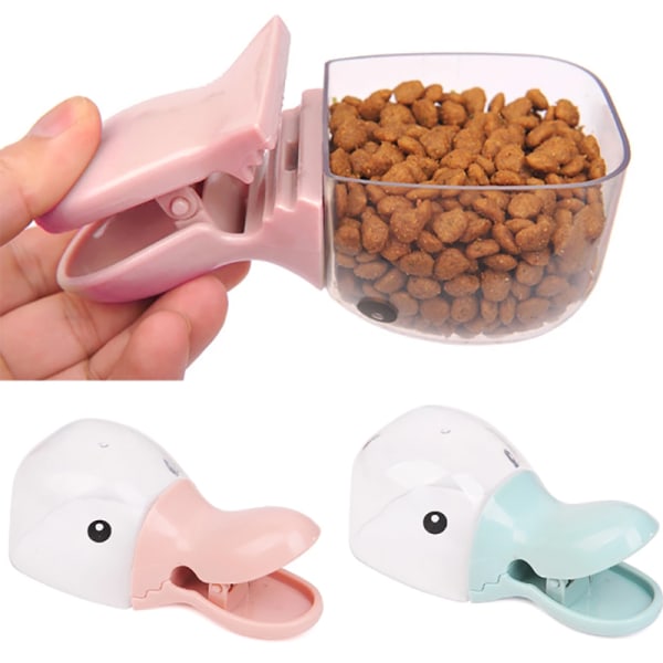 Plast Djur mat Scoop Anknäbb Mångsidigt Katter Foder Hundar Kök Mätskedar