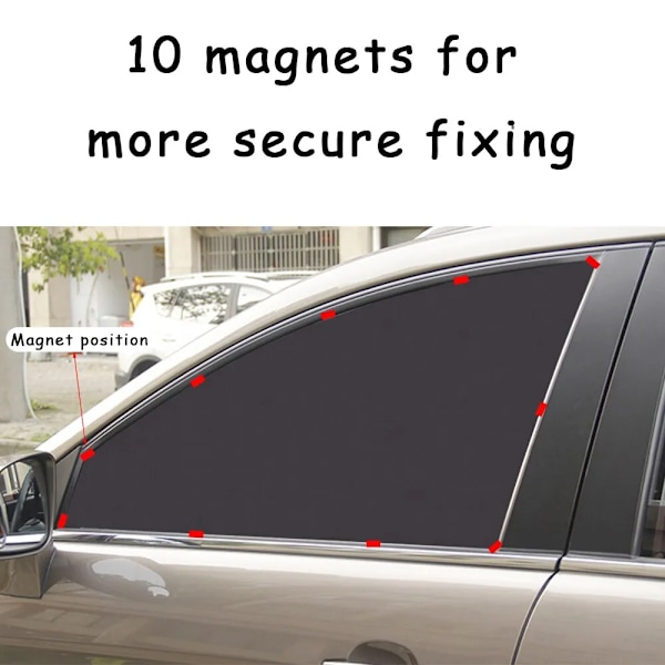 Universal Bil Solskydd Fönster 10 Magnetiskt Sug Solskydd Värme Isolering Duk Kåpa Solskydd