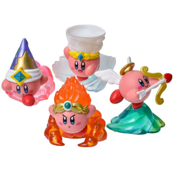4 bitar Set Anime Spel Kirby Mini Figurer Kawaii Tecknad film Rosa Kirby Action Figur Dockor Leksaker