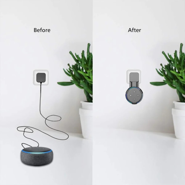 Vägg fäste För Amazon Echo Dot 3rd Gen Bord Stativ För Alexa Echo Dot 3 Smart Speaker Med Screwless Cable Management