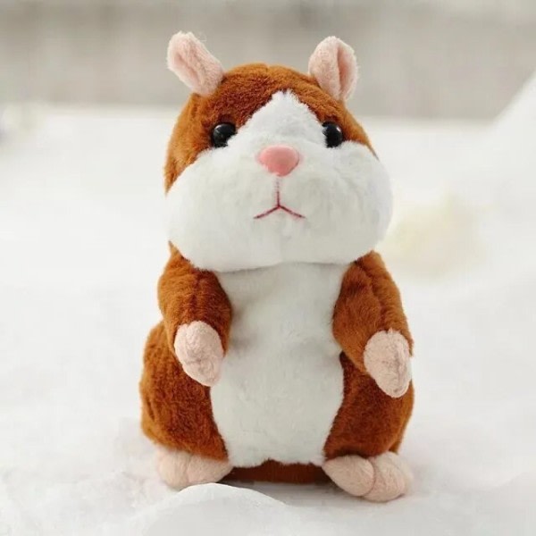 15 cm Härlig Pratande Hamster Prata Prata Ljud Spela in Repetera Stuffed Plysch Djur Kawaii Hamster Leksaker