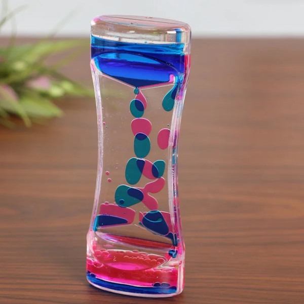 1 bit Liquid Motion Bubbler Timglas Timer Movement Sensory Toys