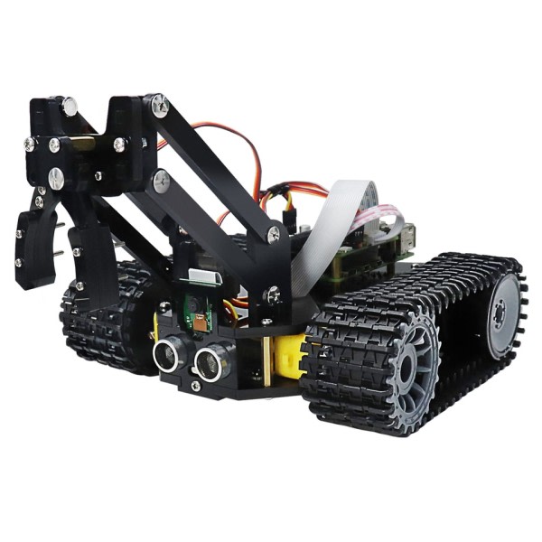 Tank Robot Kit for Raspberry Pi 4 B 3 B+ B A+ Crawler Chassis,Ball Tracking