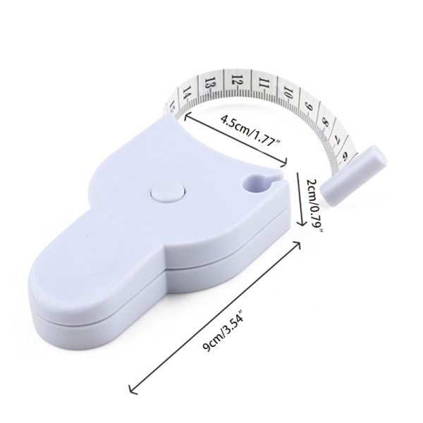 Automatisk Teleskop Tape Mål Selvstrammende Krop Måle Lineal Perfekt Talje Tape Mål