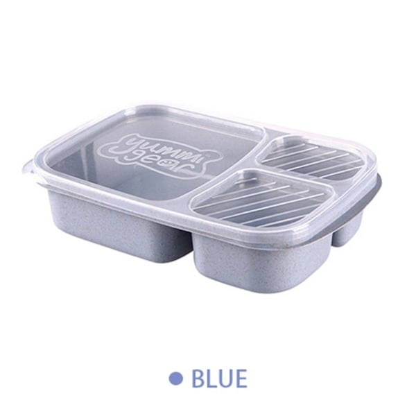 Bärbar Bento Box Lunchbox Läcksäker Mat Behållare Mikrovågsugn Servis