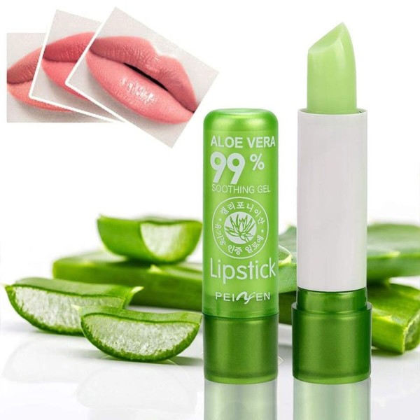 Aloe Vera Læbestift Farve Humør Forandrende Langvarig Fugtgivende Læbestift