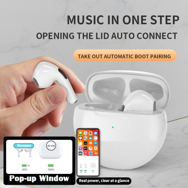 Alkuperäinen Pro6 tws Smart Touch Control Langaton kuulokkeet Bluetooth 5.0 kuulokkeet
