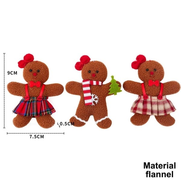 Jul prydnader pepparkakor man jul träd tillbehör jul dekorationer till hem inredning