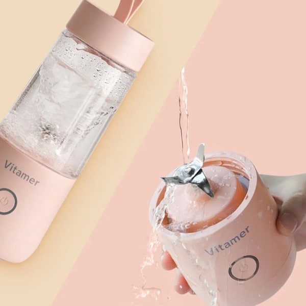 350ml Bärbar Elektrisk Vitamin Juice Kopp Vitamer Fruit Juicer USB Laddning Smoothie Blender Mixer Maskin