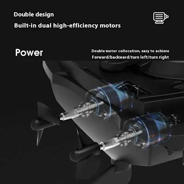 Kaukosäädin Vene 2.4G RC Jet Ski Mini Sähkö Moottorivene lapsille kaksois moottori kesä vesi leikki