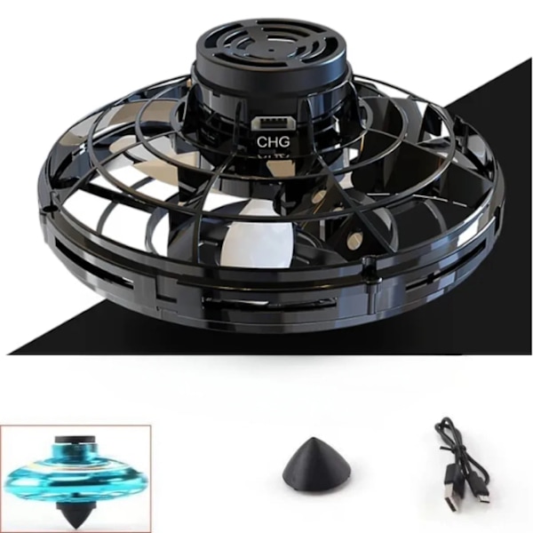 Kreativt Utomhus Kul Boomerang Fidget Spinner Hand Kontrollerad Mini Drone UFO Flygande Leksak 360 Degree Roterande Magic Flying Spinner