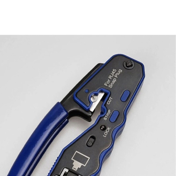 RJ45 Pass Through Crimper Tool, Ethernet Crimper EZ Verkko puristus työkalu lanka kuorinta leikkuri