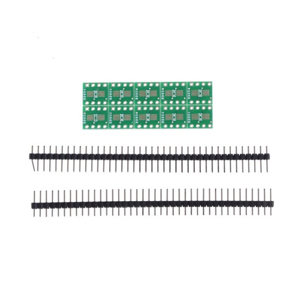 Elektronisk kredsløb TSSOP8 SSOP8 SOP8 SMD To DIP8 Adapter to DIP+ Pin Header PCB Board Converter 10stk