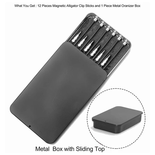 Modell Målning Stativ Bas Hållare Och 12 delar Magnetisk Böjbar Alligator Klämma Kinnar Set Modellering Verktyg