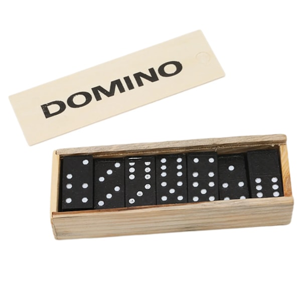 28 bitar Trä Domino Bräde spel Resor Roligt Bord Spel